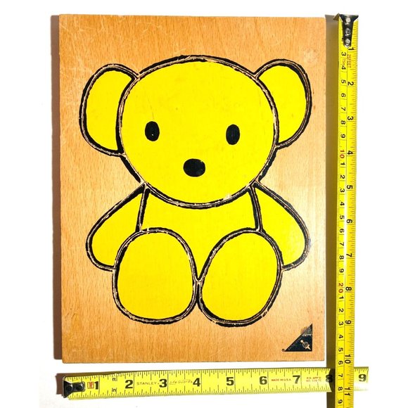 Ravensburger Wooden Jigsaw Puzzles 8-Piece (2) Teddy Bear & Eskimo Vintage 1970s - Picture 7 of 9